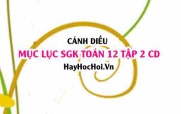 Mục lục SGK Toán 12 tập 2 Cánh Diều: Lý thuyết và bài tập Toán 12 Cánh Diều